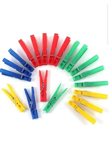 Çamaşır Mandalı 48 Adet Sert Plastik Çamaşır Mandal