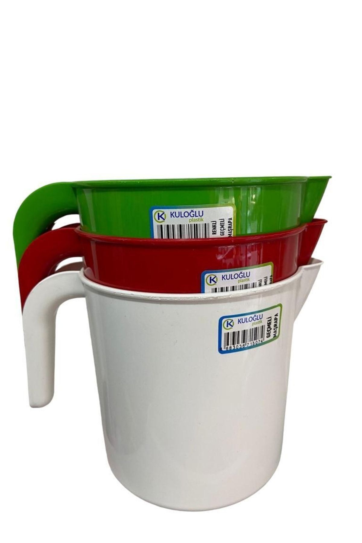 Mg Home 3lü Su Maşrapası Plastik Su Kabı Maşrapa Tuvalet Banyo Maşrapası
